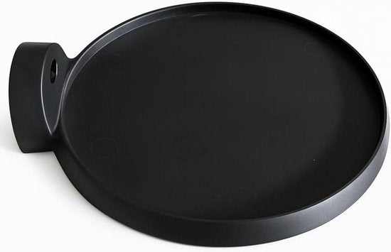 Rond plateau – bovenaanzicht met kaarsen en decoratie
