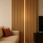 AkuStyle LED strip warm wit – 1 stuk op akoestisch paneel (verlicht)