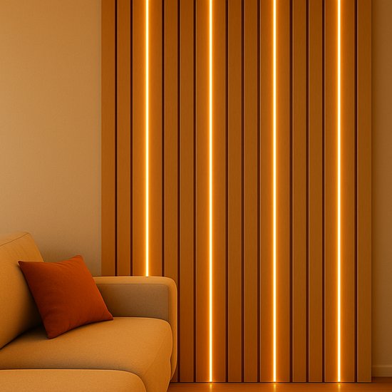 AkuStyle LED strip set van 4 – volledige wandverlichting op panelen