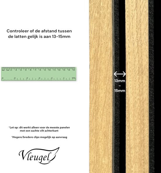 Wandplank 34.4cm variant – zwart metaal op akoestisch paneel